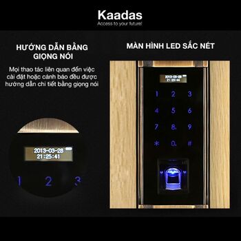 Kaadas 6002 được trang bị màn hình LED sắc nét, dễ dàng quan sát